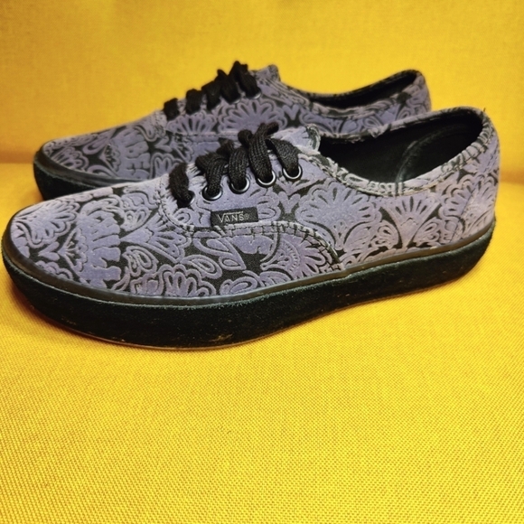 Vans Shoes - VANS Authentic Velvet Sidewall Wrapped Grey Unisex Sneakers Women's 8.5 Men's 7